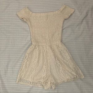 White lace romper